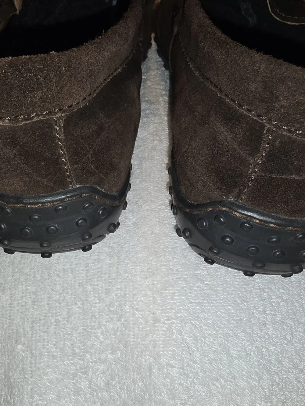 Born Women’s Dark Brown Suede Driving Loafers Shoes Size 9 M/W EUC